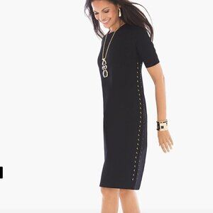 Chicos Side-Grommet Short Dress Size 0